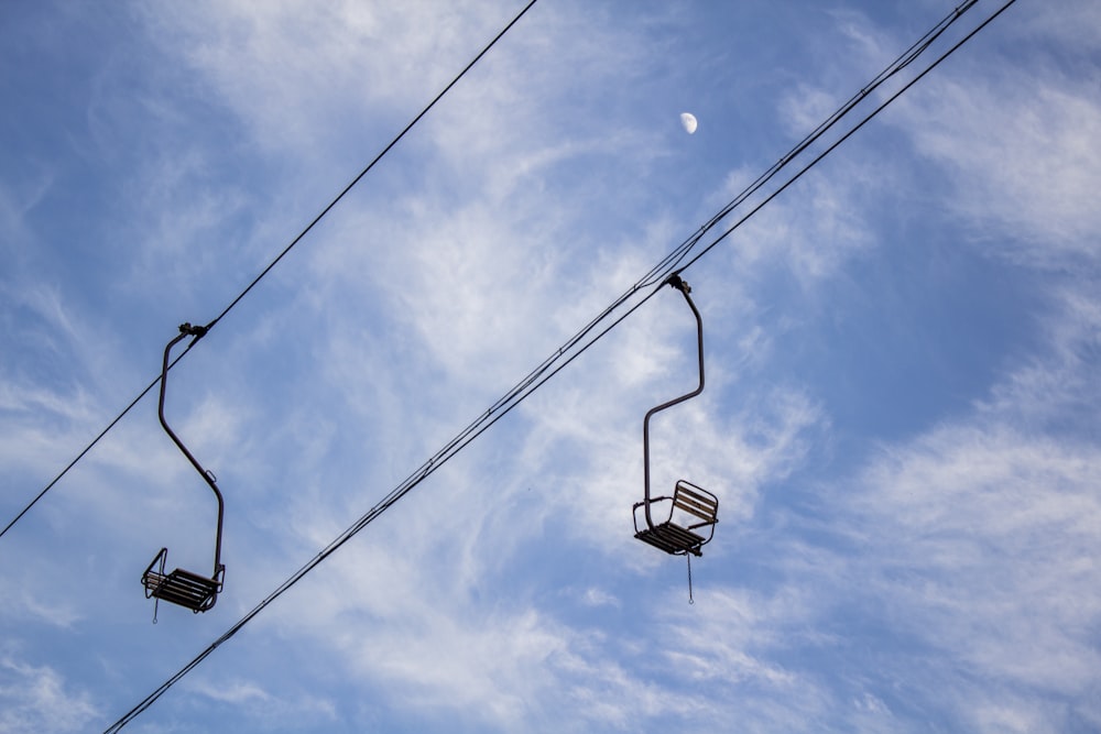 black cable car under blue sky during daytime
