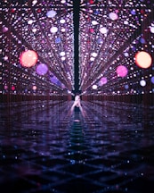 red and white balloons on the road