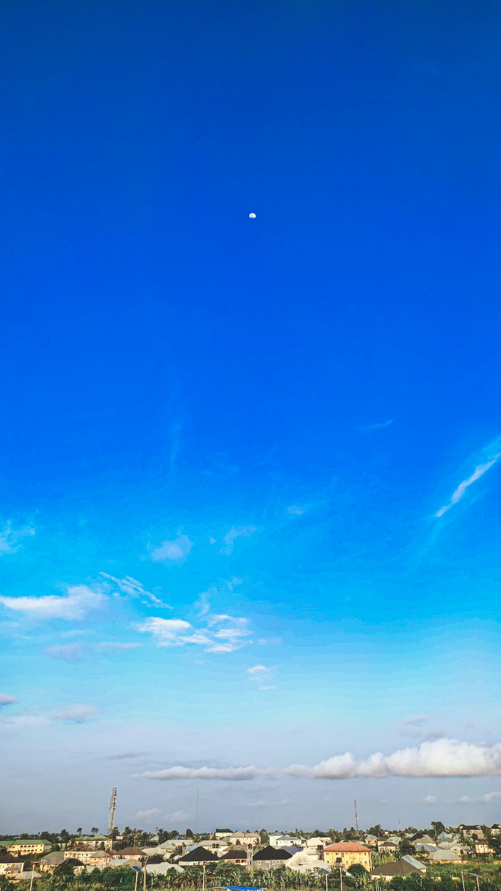 blue sky with white clouds