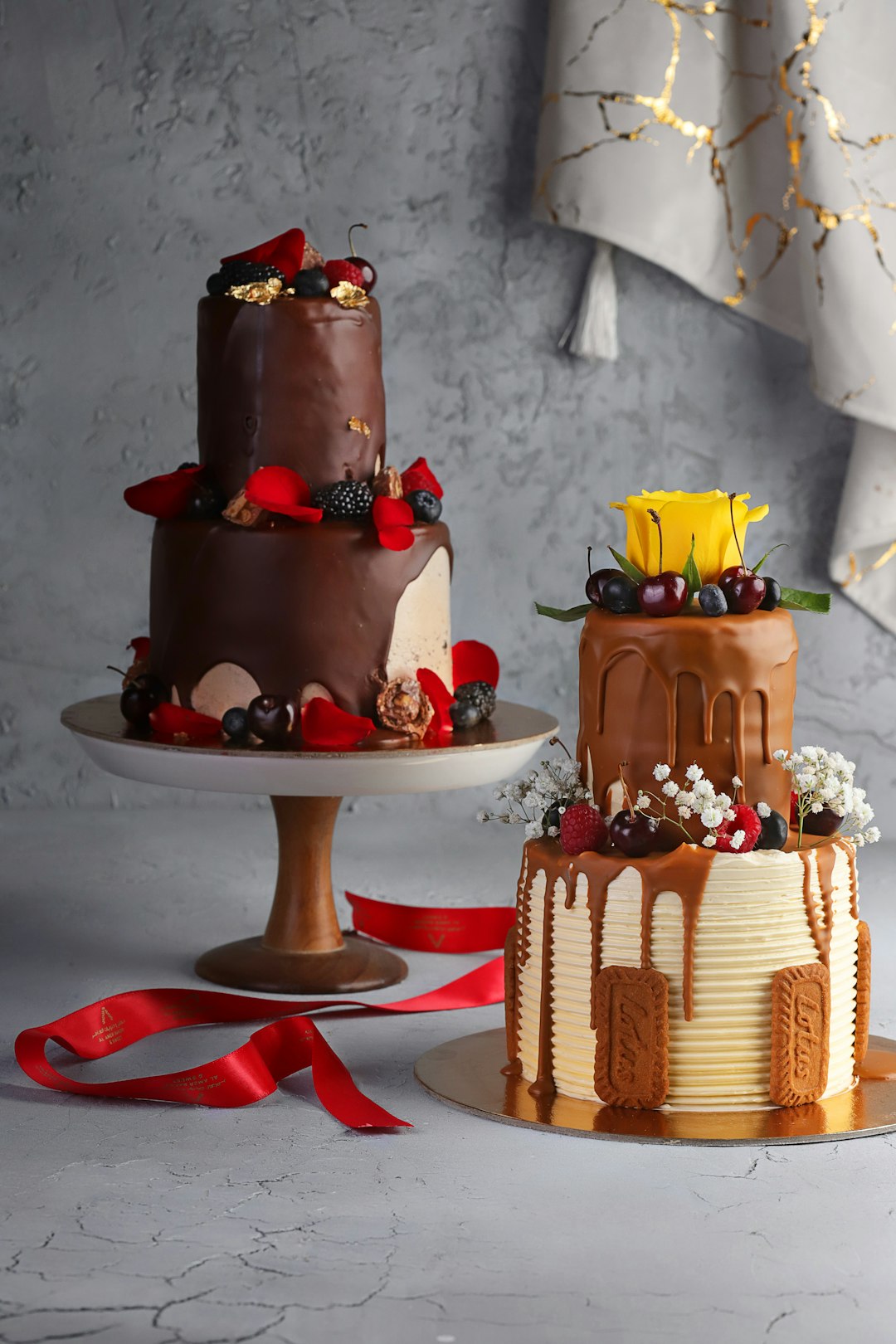 chocolate cake on white ceramic plate