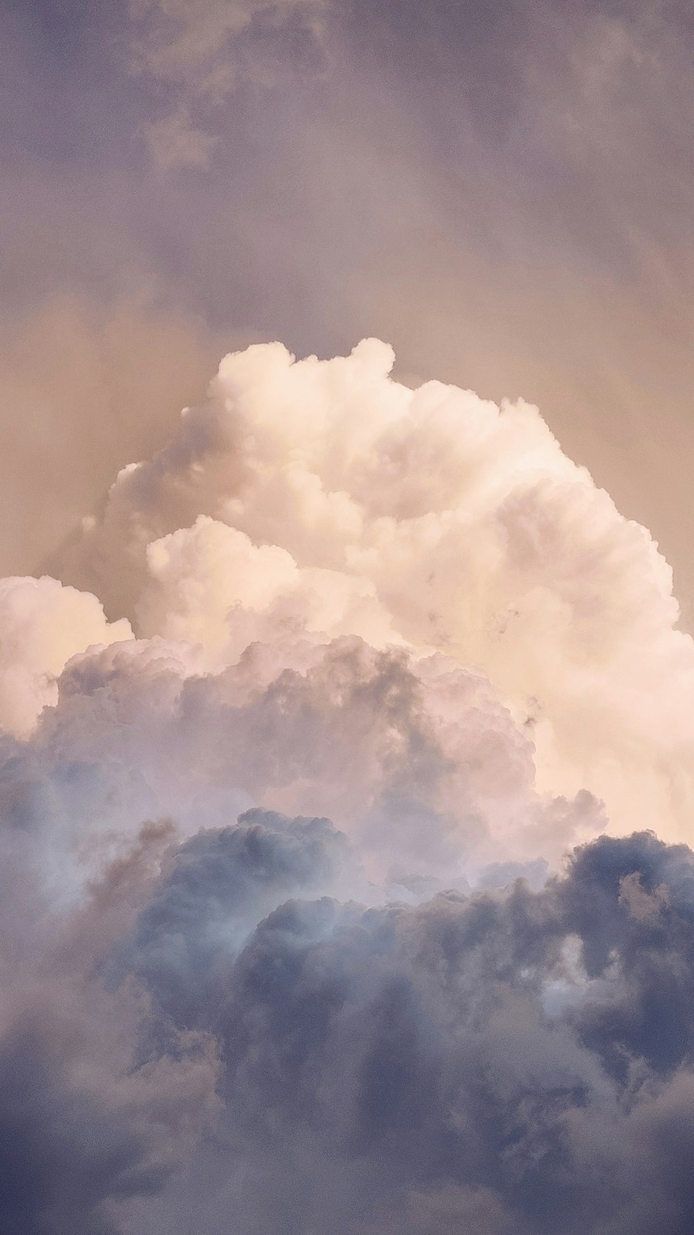 white clouds on blue sky