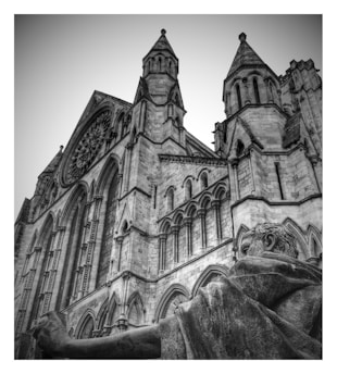 A dark, gothic-themed image representing the intersection of the sacred and the profane.