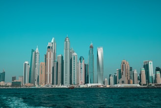 city skyline across body of water during daytime