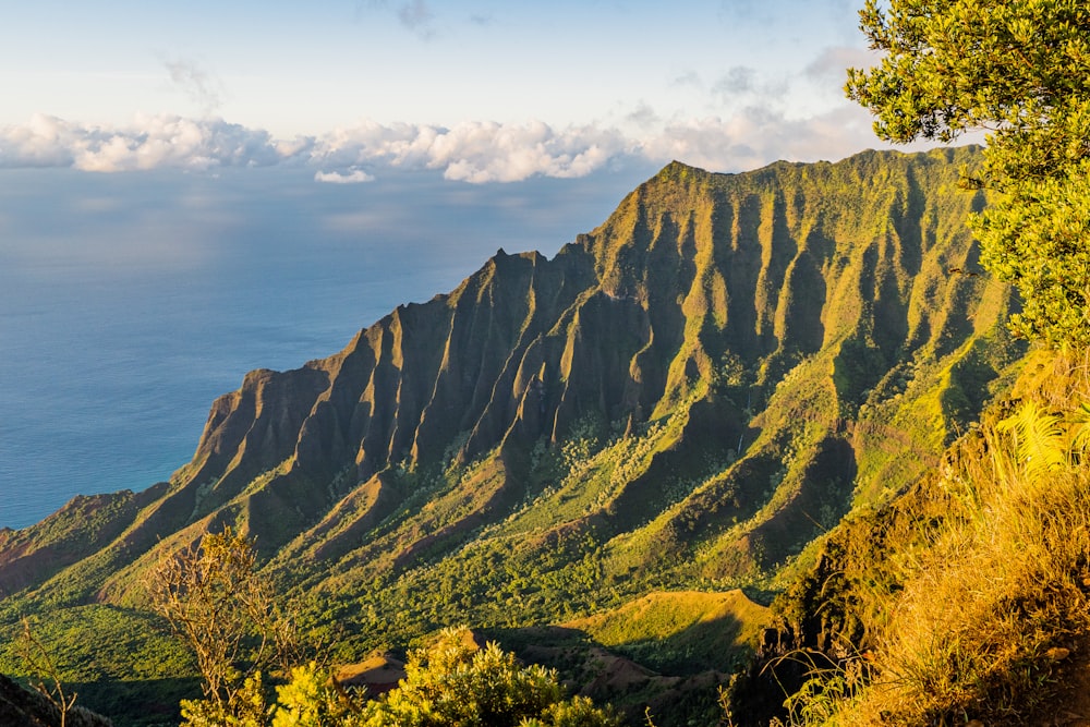 green and brown mountains under white clouds during daytime