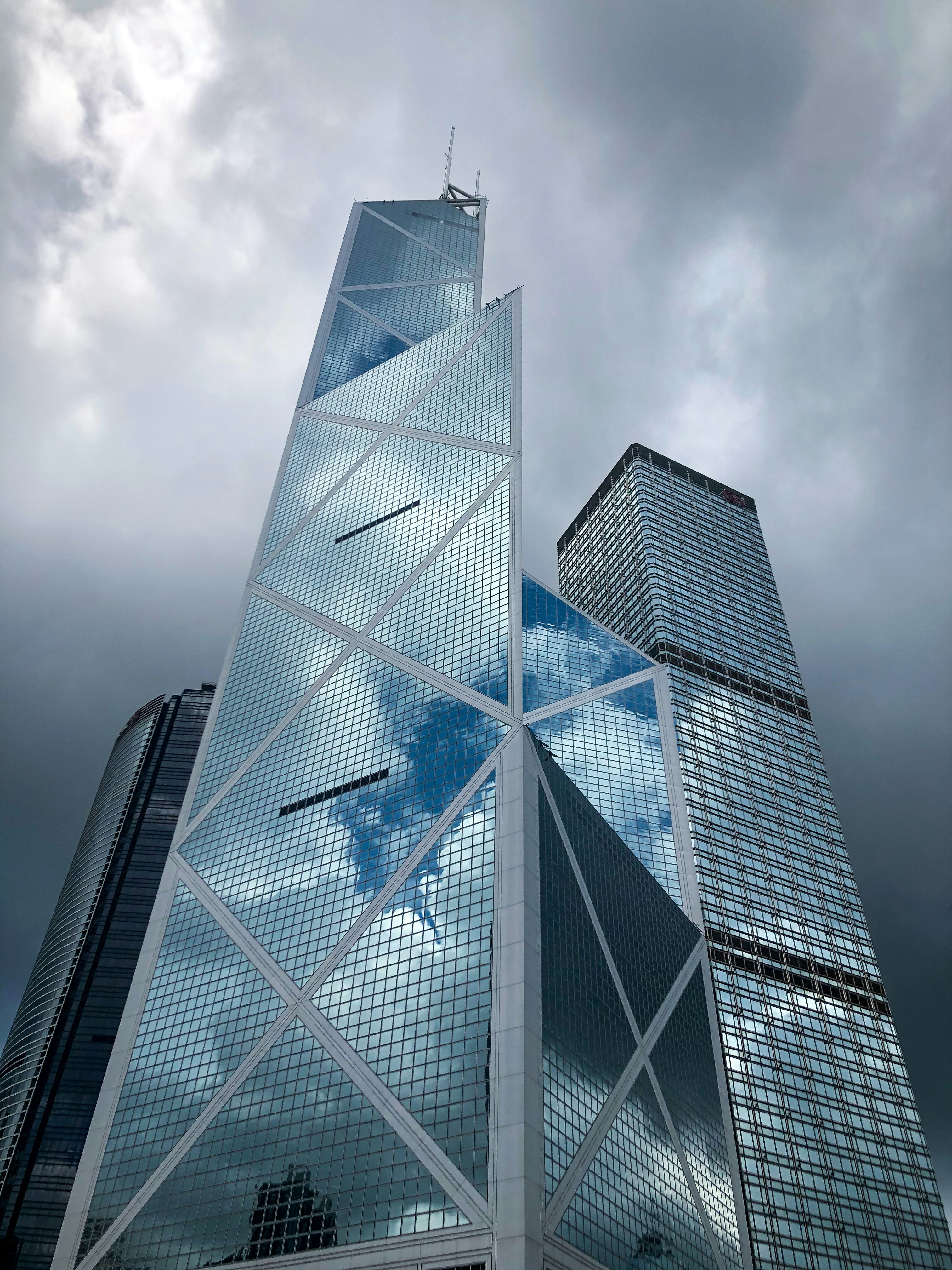 low angle photography of high rise building
