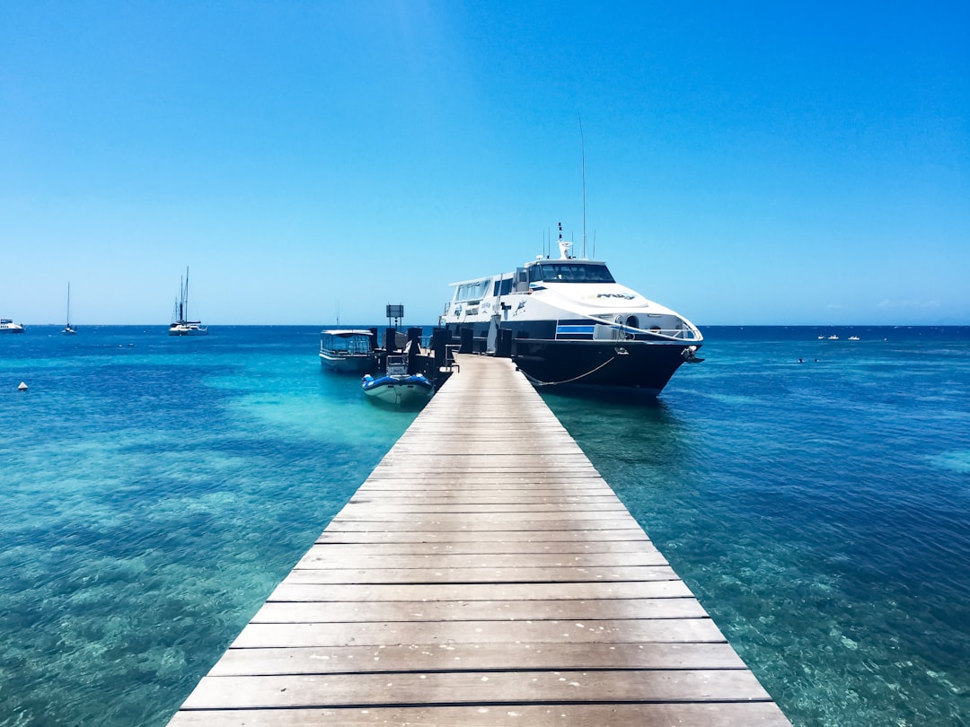 white and black yacht on sea during daytime