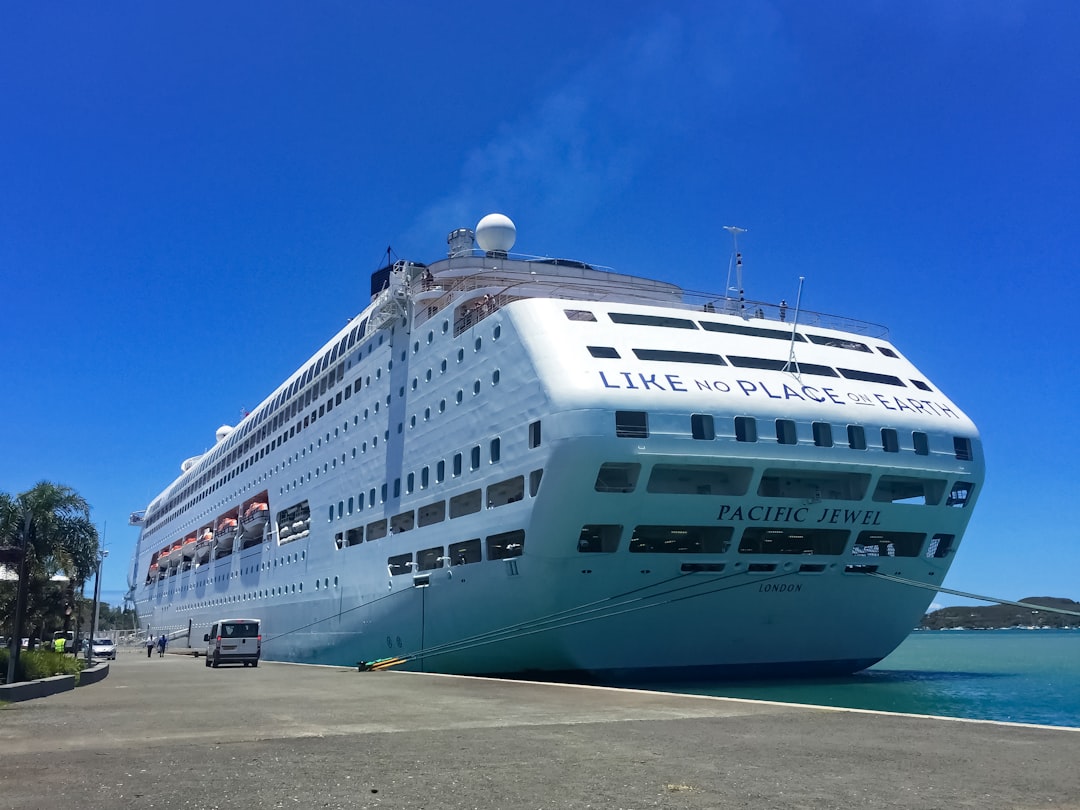 white and blue cruise ship on sea during daytime