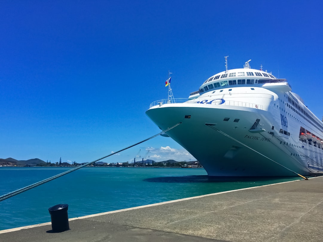 white and blue cruise ship on sea during daytime