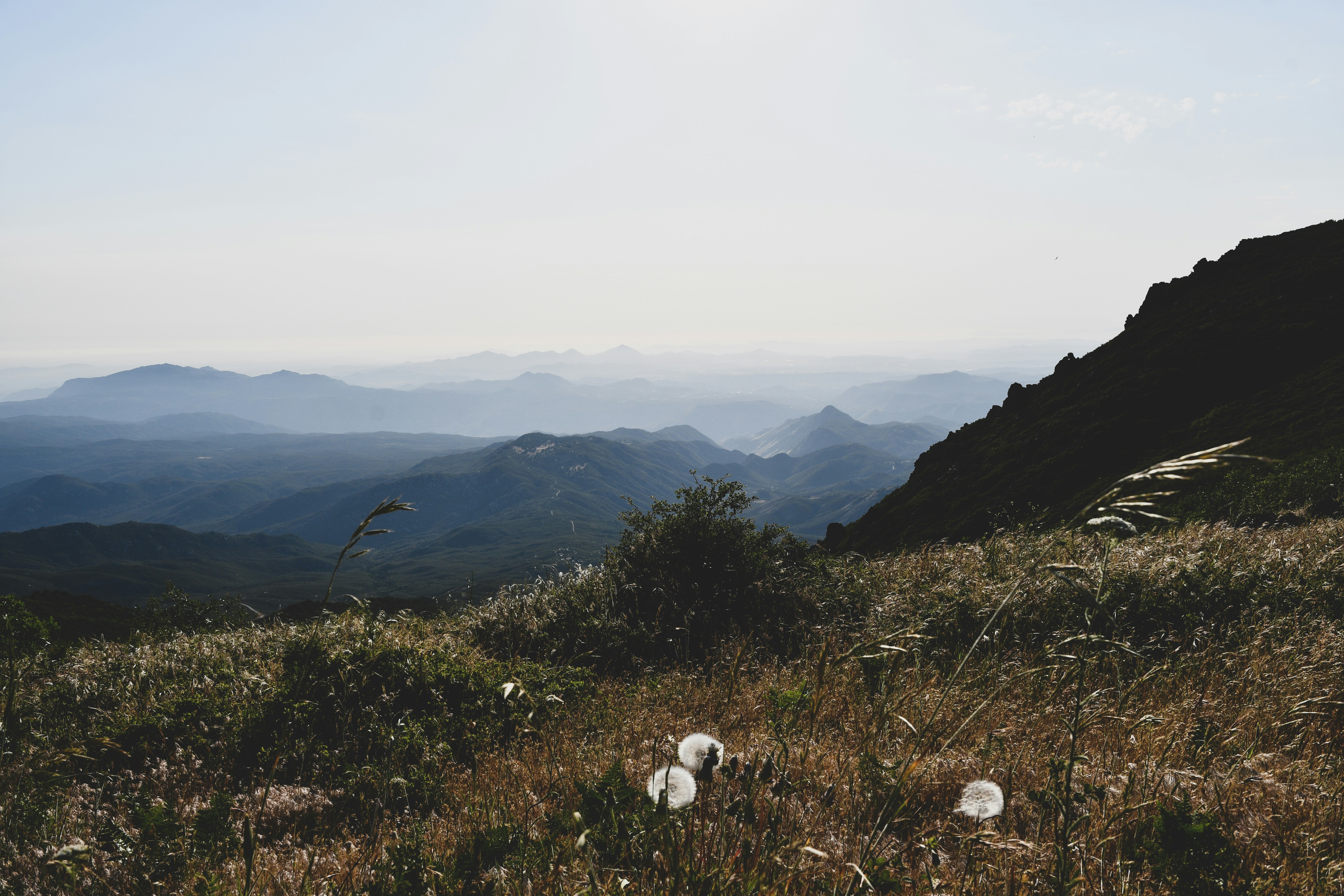green grass field near mountains during daytime