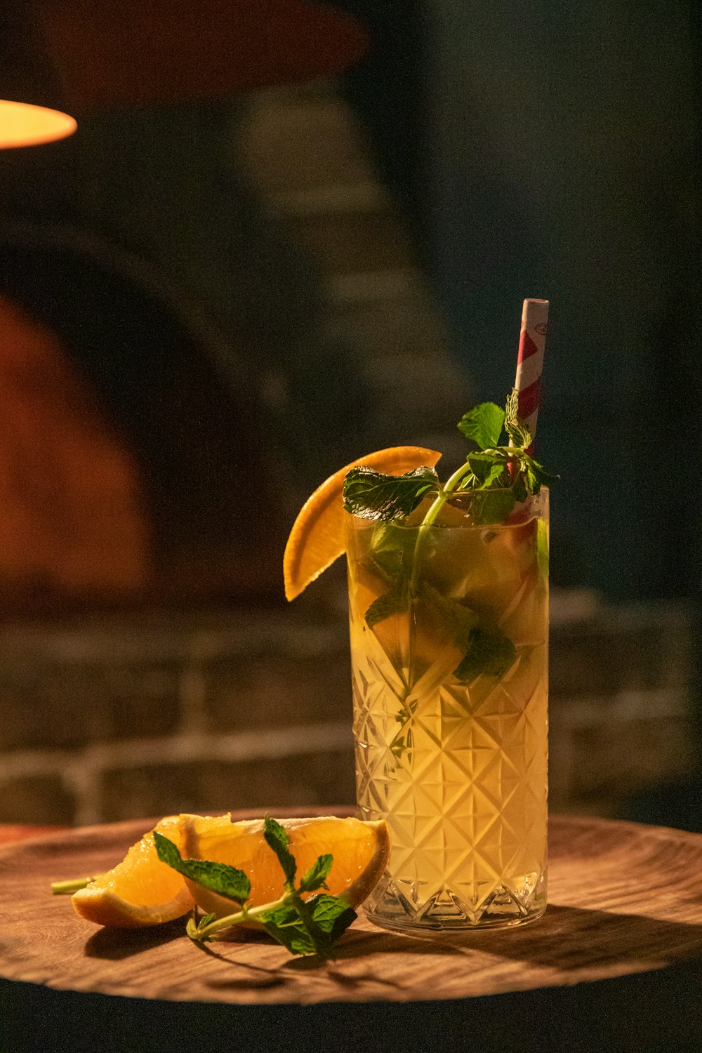 yellow and green fruit juice in clear drinking glass