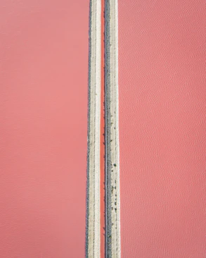 red and white striped textile
