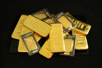gold bars in a pile for a gold ira
