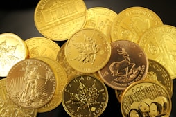 gold coins in a pile
