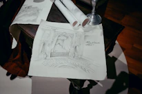 Close-up of a detailed medical sketch from Dr. Vitamira's gallery.