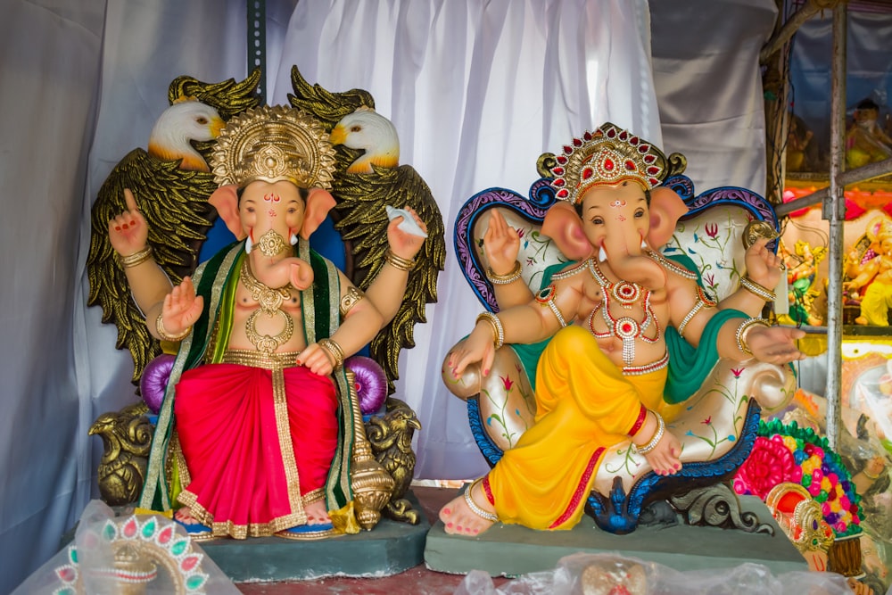 hindu deity figurine on table