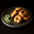 fried food on white ceramic plate