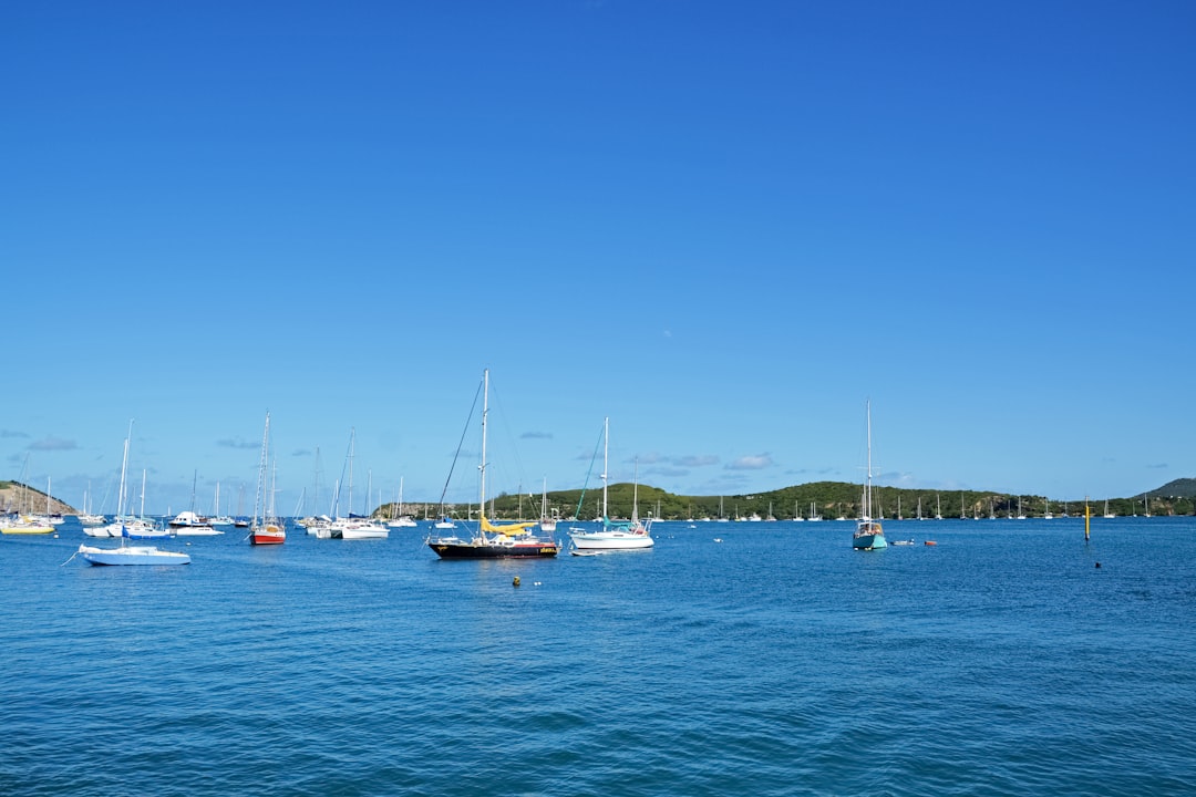 white and blue boat on sea during daytime