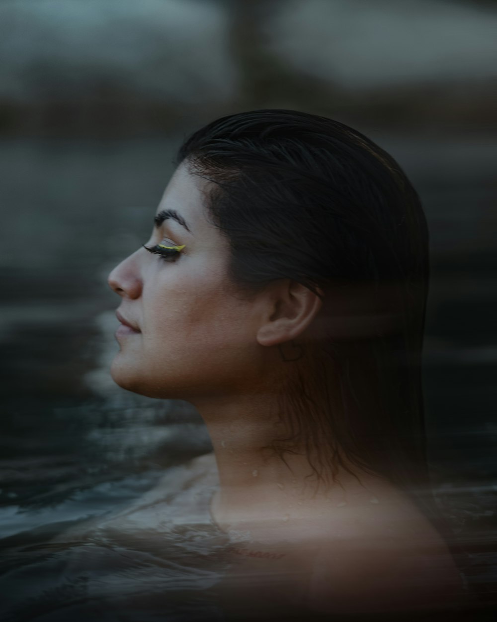 woman in water during daytime