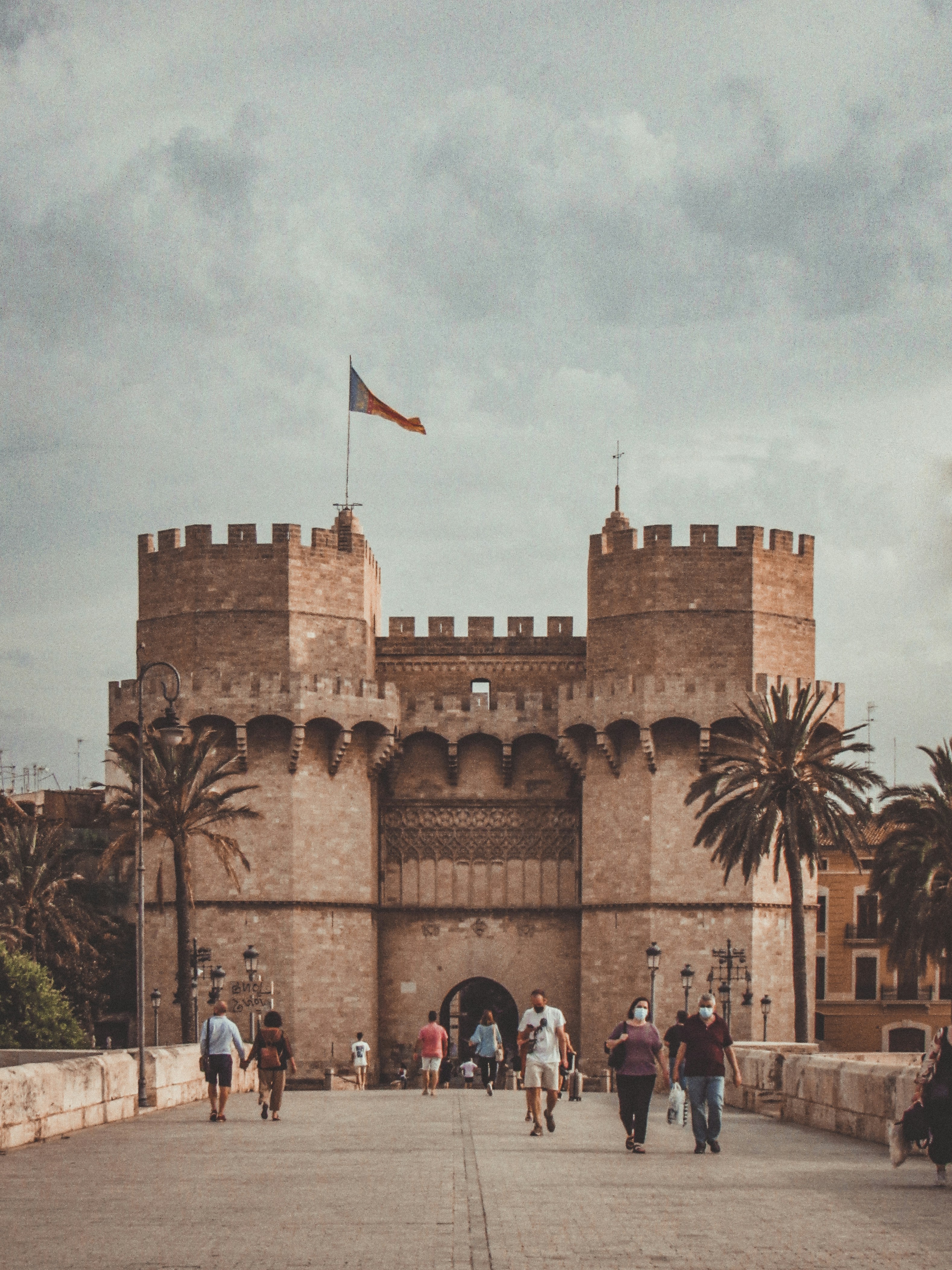 Torre de Serranos is the pricipal path entrance to Valencia's old city
