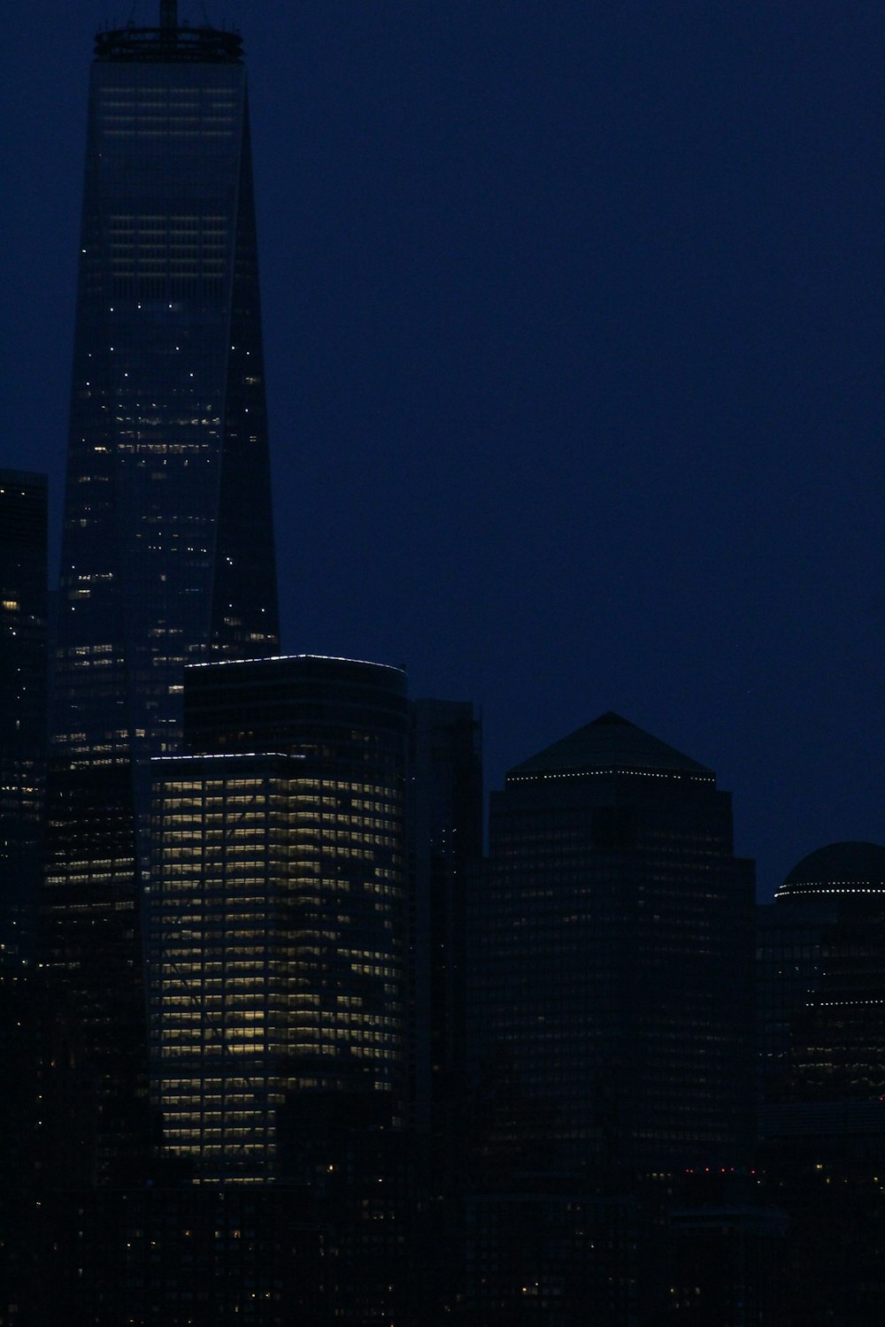 high rise building during night time