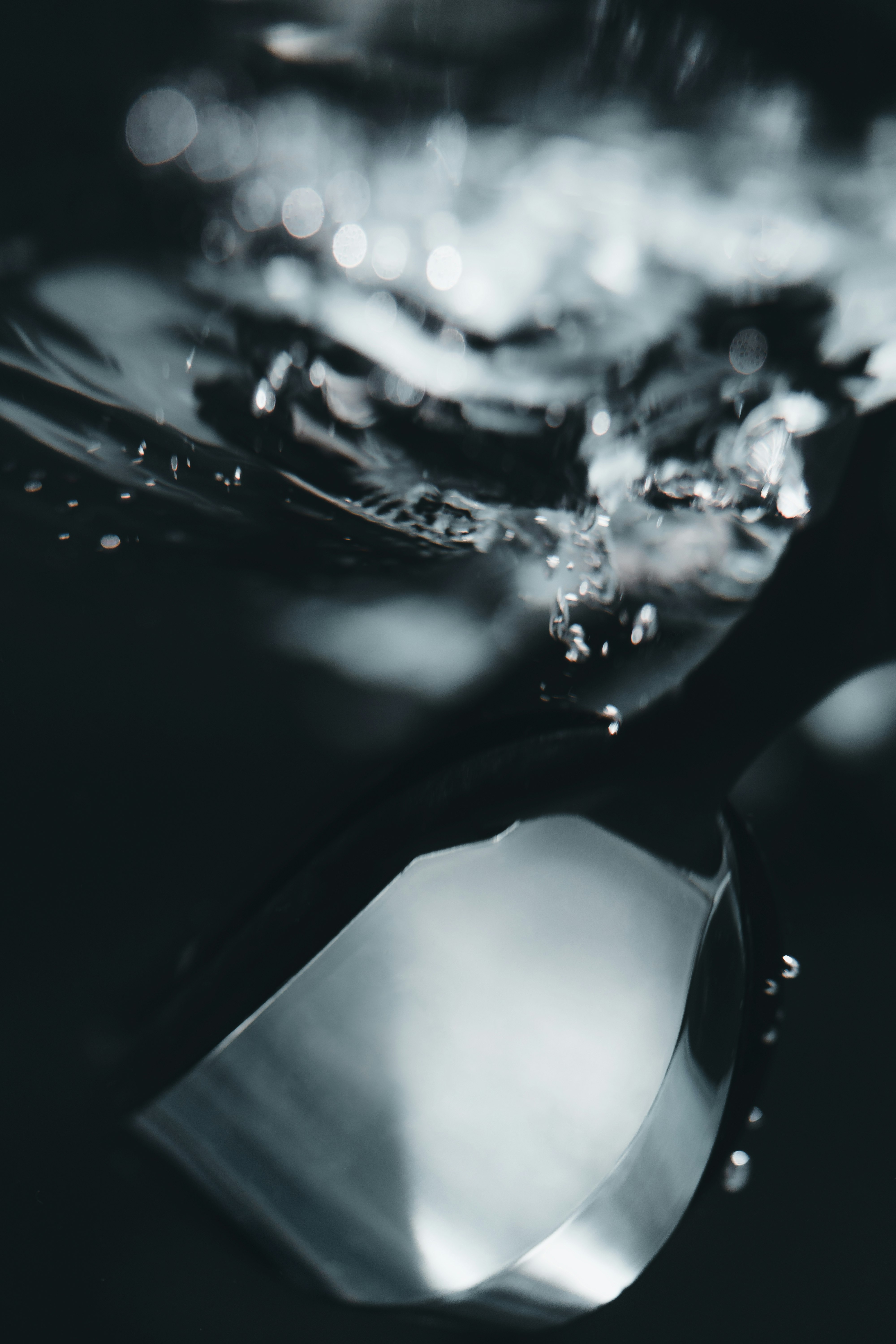 water drops on glass surface