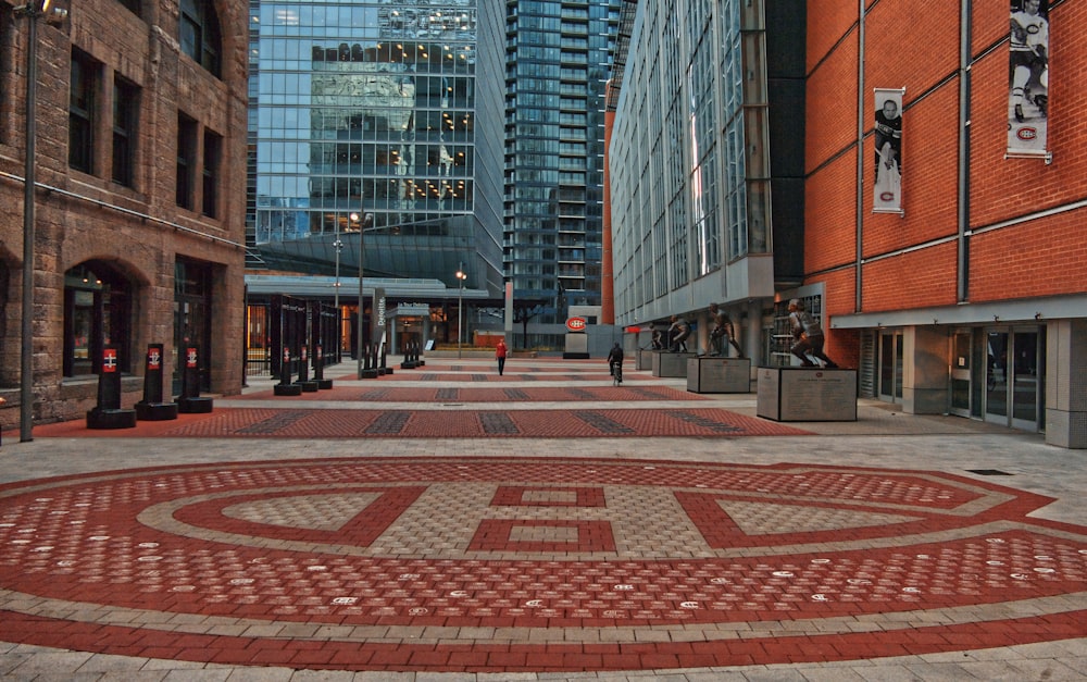 red and white carpet on street