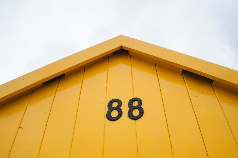 yellow and black wooden board