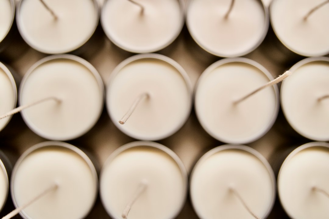 glass apothecary scented candle