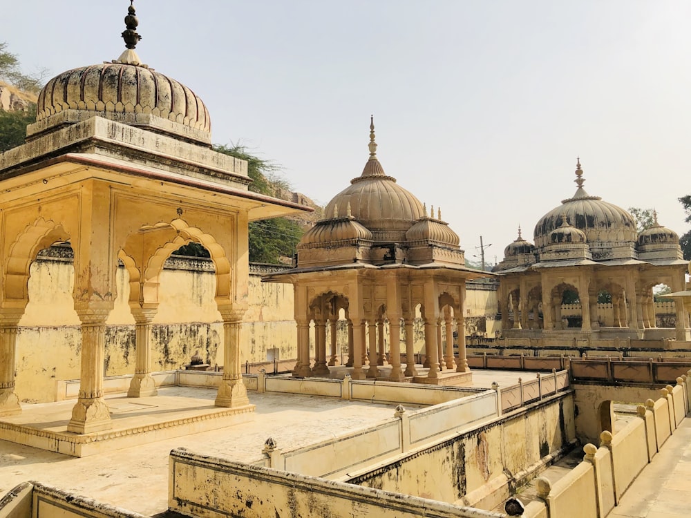 brown and white dome building