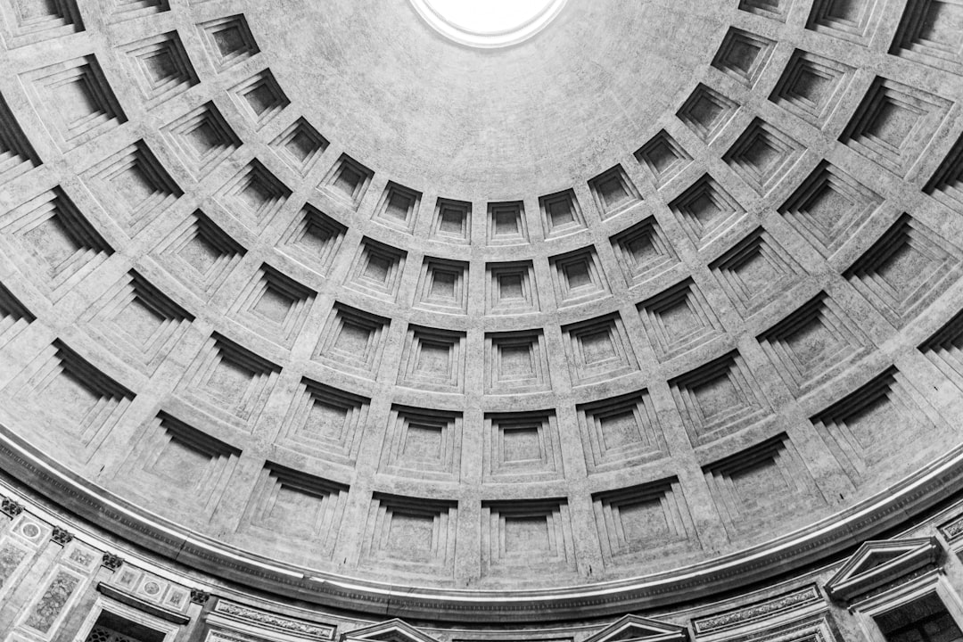 white and brown dome ceiling