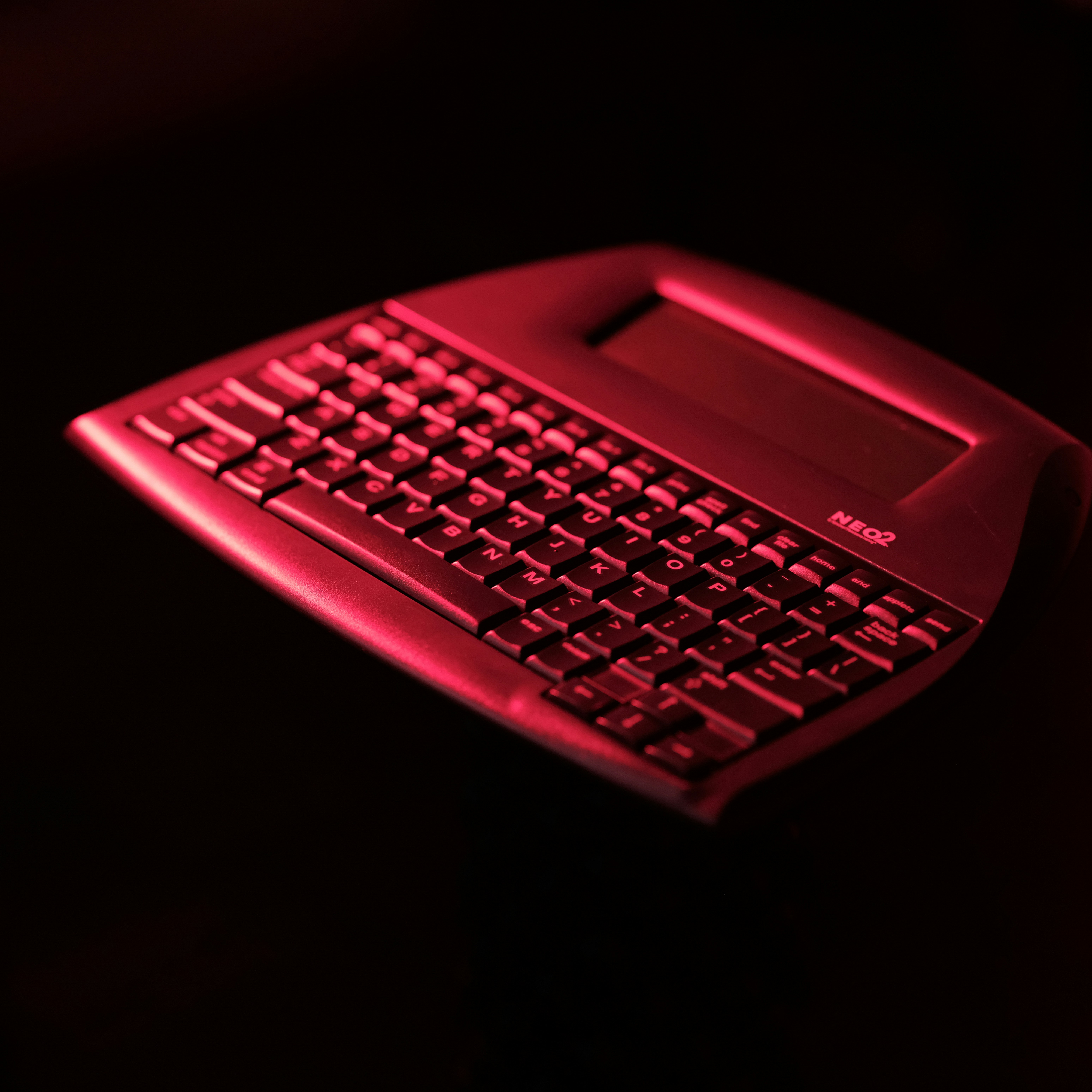 red and black computer keyboard