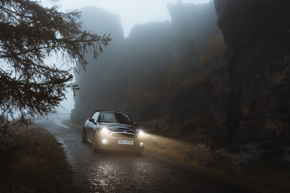 white car on road during daytime