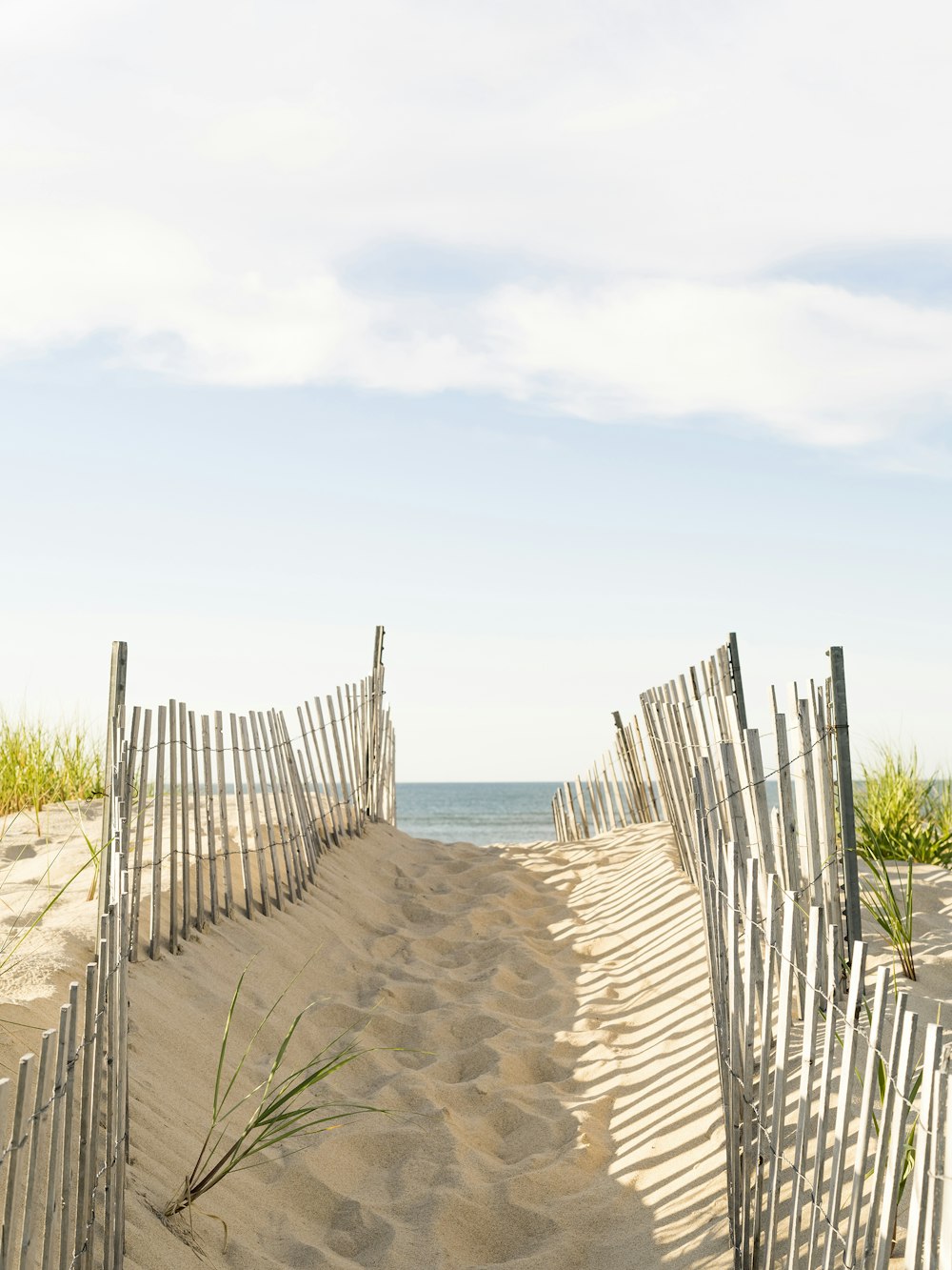 brown wooden fence on brown sand during daytime