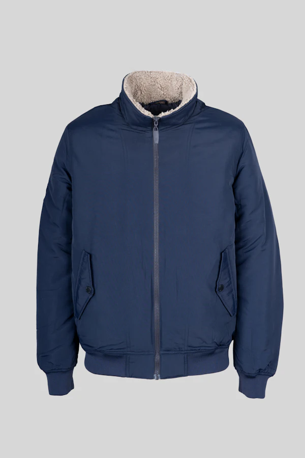 Chaqueta bomber azul