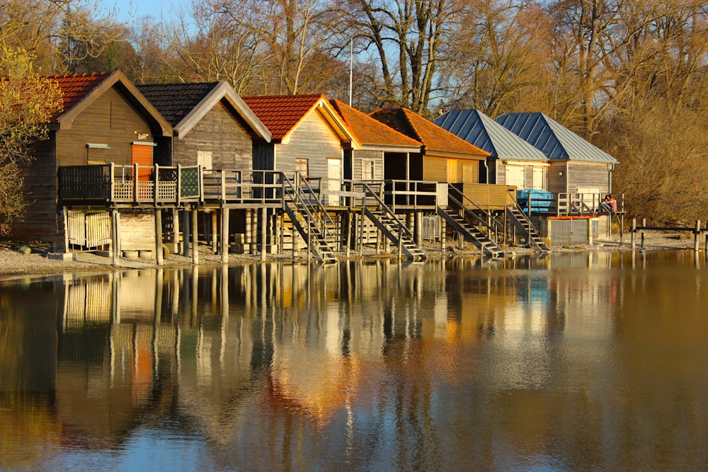 houses near body of water during daytime