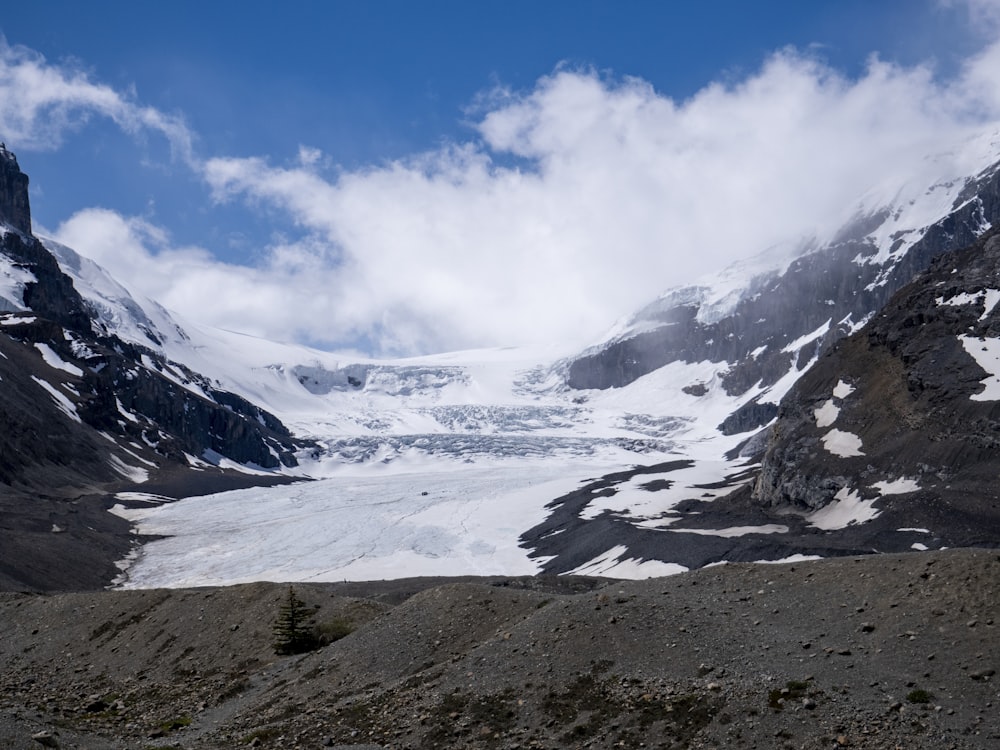 snow covered mountain under blue sky during daytime