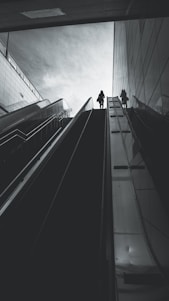 grayscale photo of a building