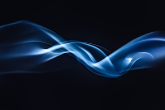 blue and white smoke illustration