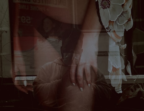 A layered illustration combining paint and digital elements reflecting personal history.