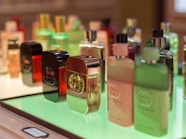 pink and gold perfume bottle