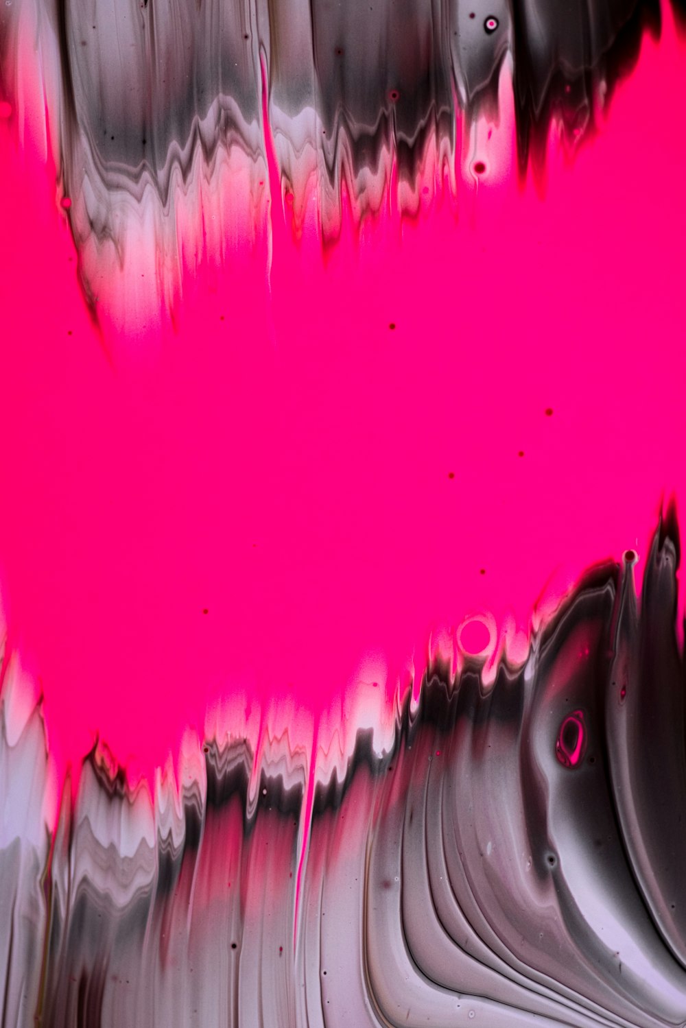 pink and black abstract painting