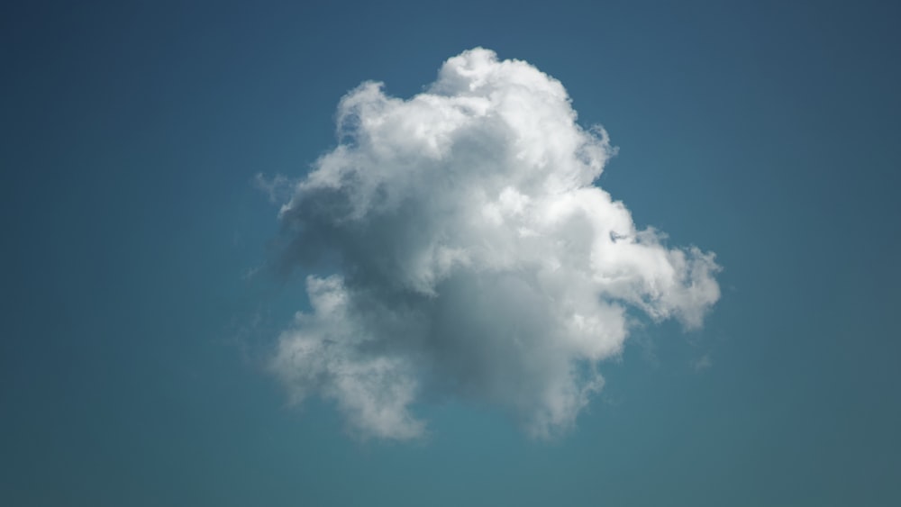 white clouds and blue sky