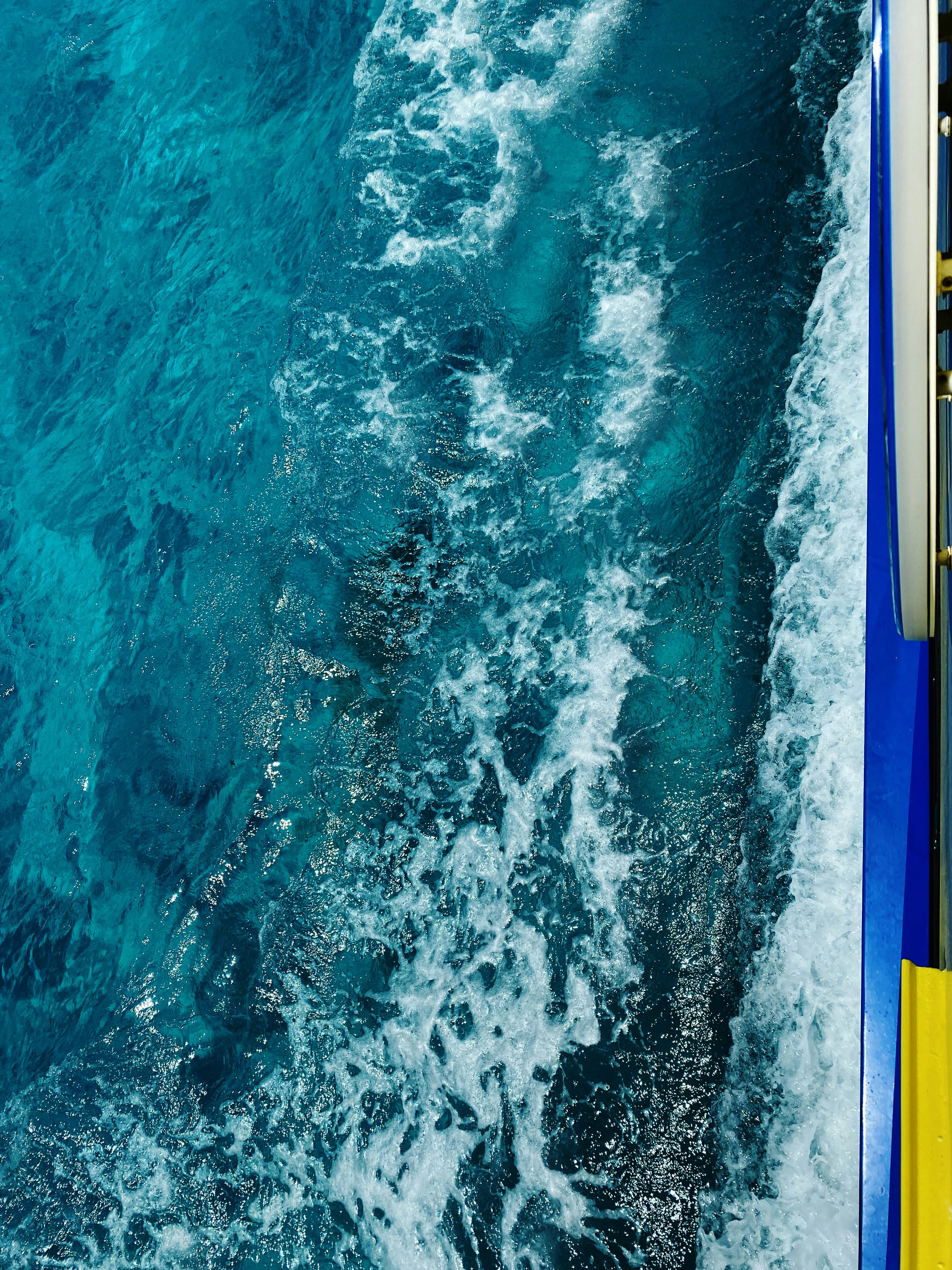 blue and yellow labeled box