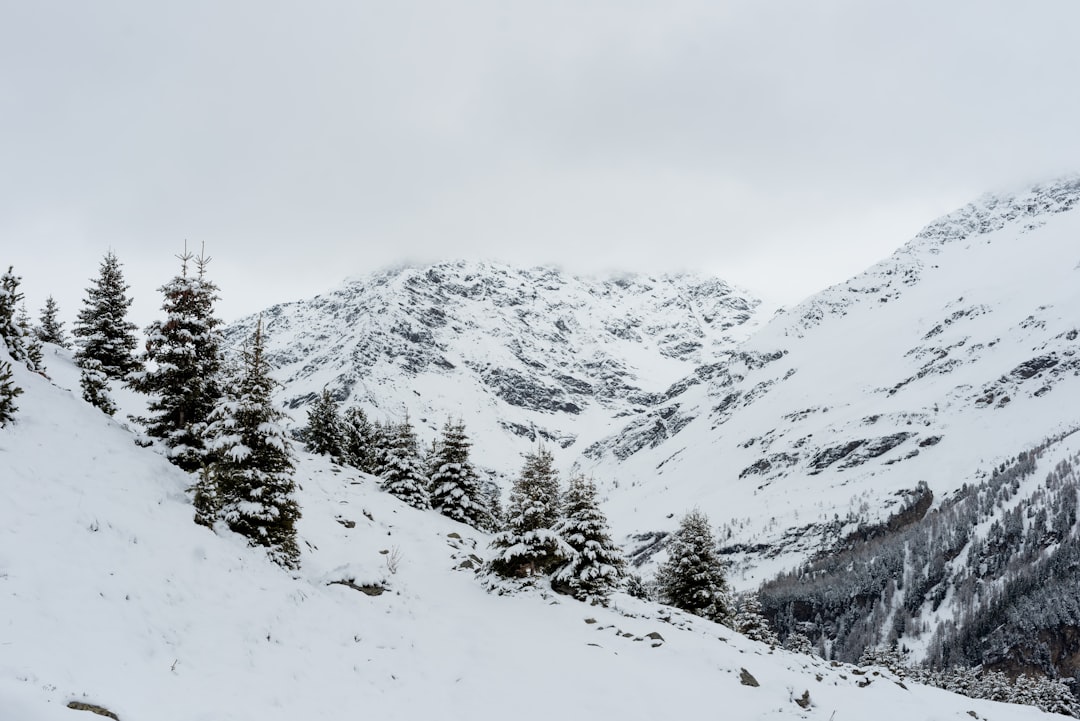 snow covered mountain during daytime