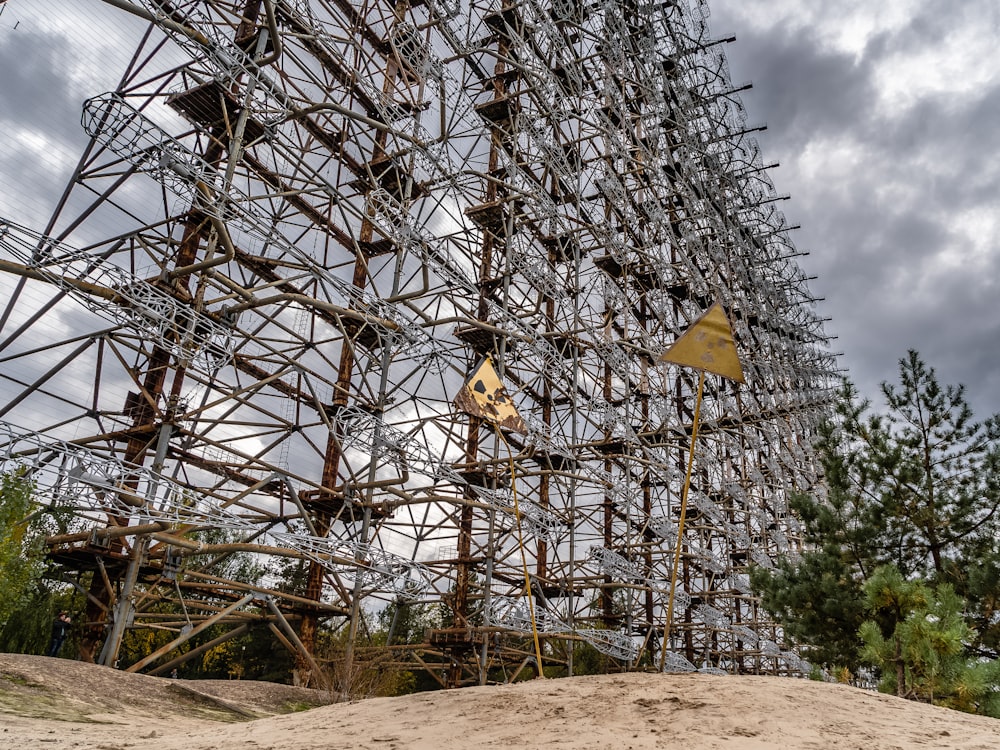 yellow and brown wooden wind mill