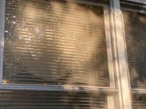 A delicate home decor window screen filtering warm afternoon light.