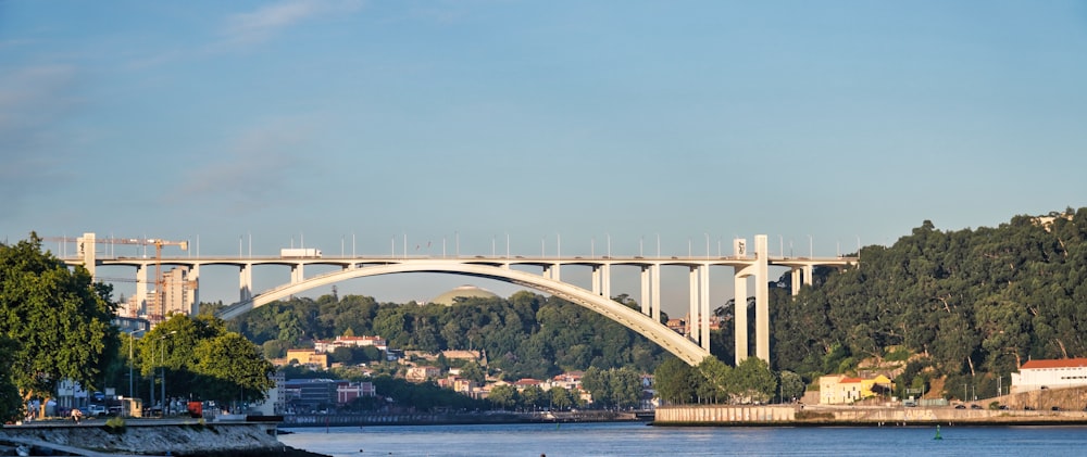 white bridge over the sea during daytime