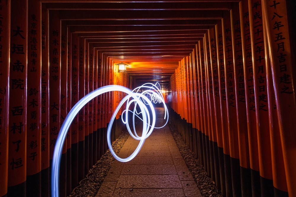 white metal railings on brown wooden hallway