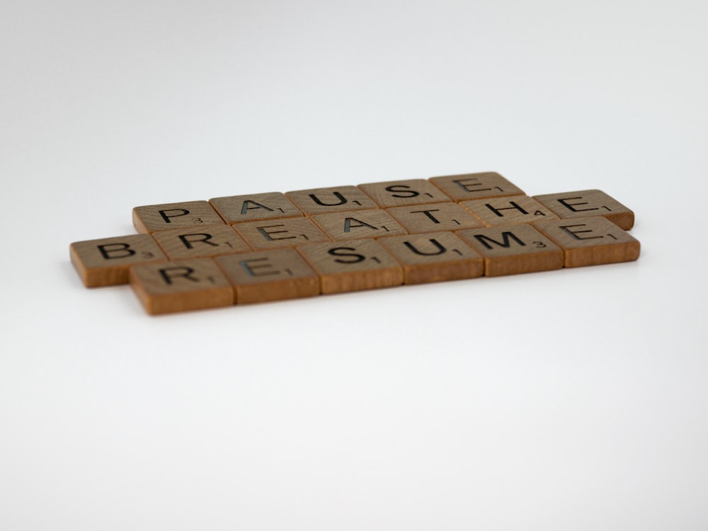 brown wooden blocks on white surface