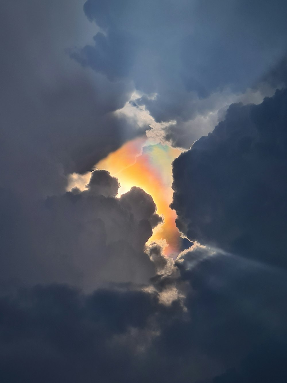 white clouds and blue sky